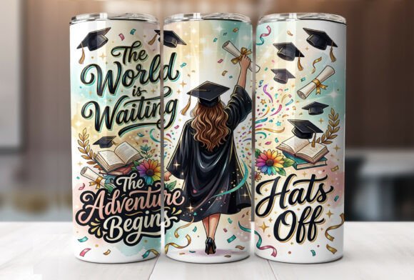 2026 Graduation 20oz Tumbler Wrap Design Review