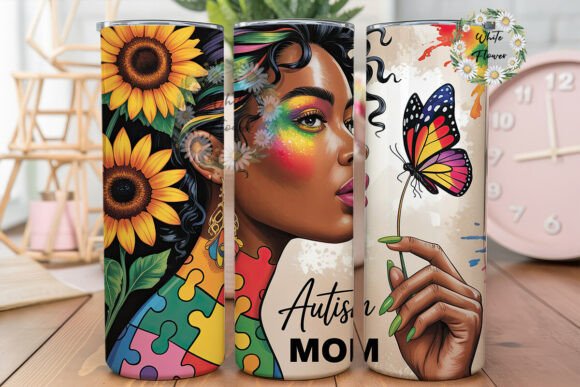 Autism Mom Sunflower 20oz Tumbler Wrap Review