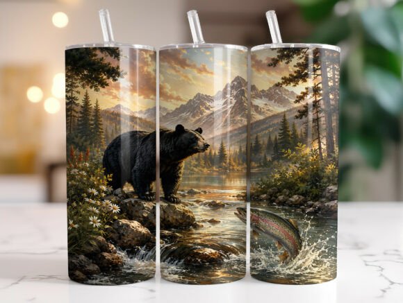 Black Bear Tumbler Wrap Design Review
