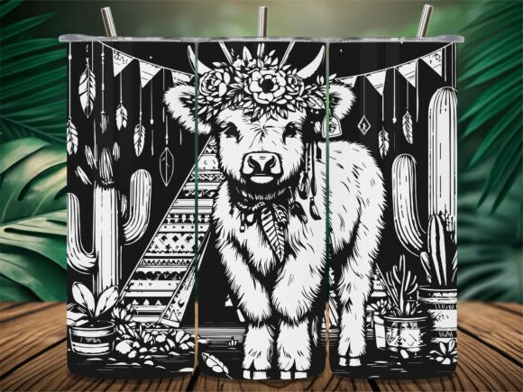 Boho Highland Cow Cactus Tumbler: A Designer's Honest Review