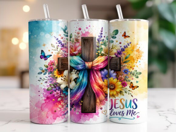 Christian Floral Cross Tumbler Wrap Review