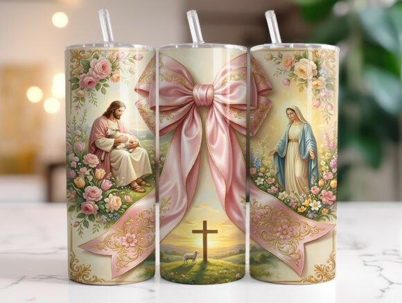 Christian Jesus Bow Cross Easter Tumbler Review