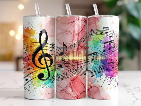 Colorful Music Notes Tumbler Wrap Review