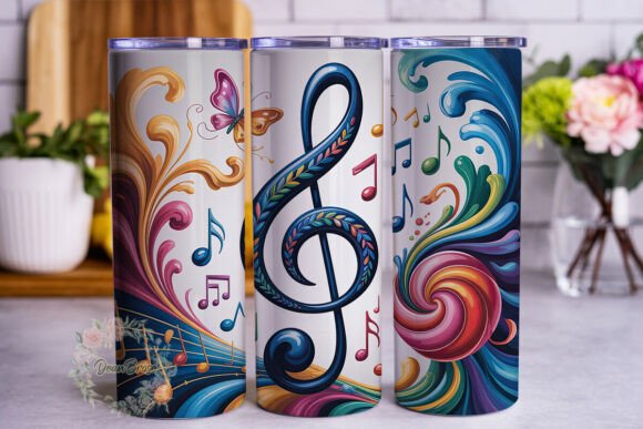 Cosmic Music Notes 20oz Tumbler Wrap Review