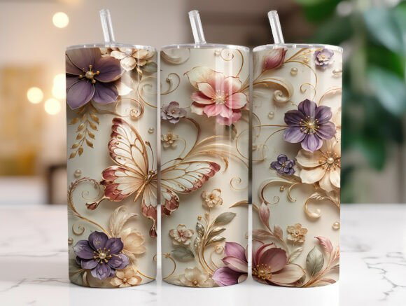 Elegant Butterfly Floral Tumbler Wrap Review