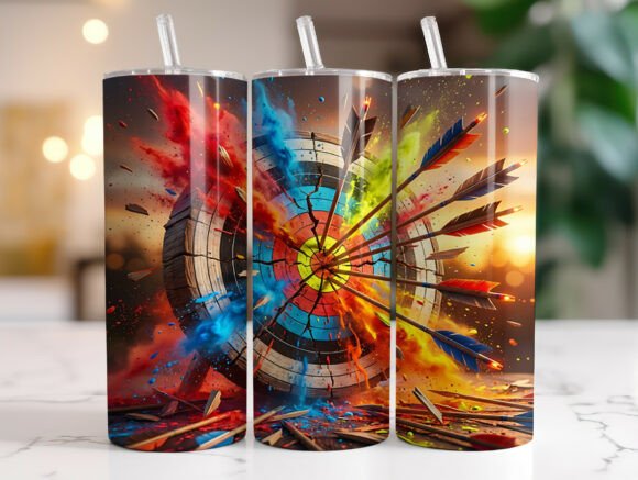 Exploding Archery Target Tumbler Wrap Review
