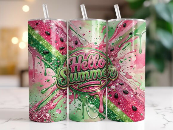 Glitter Hello Summer Tumbler Wrap Review