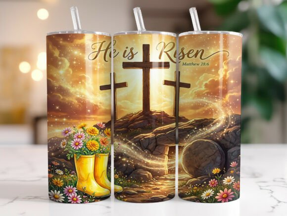 He is Risen Cross Easter Tumbler Wrap Review