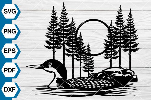 Loon Bird SVG, Lake Scene EP699 Review