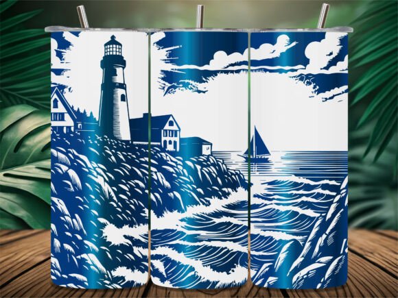 Ocean Sailboat Lighthouse Tumbler Review