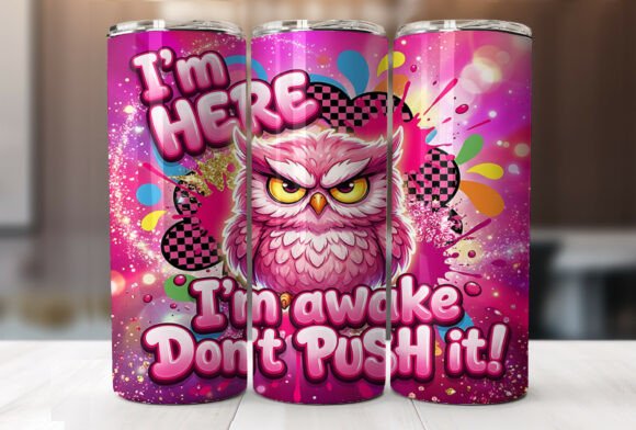 Pink Angry Owl Sarcastic Quote Tumbler Review