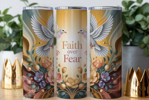 Review: Faith over Fear Doves Tumbler Wrap Design