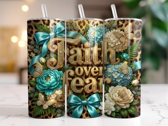 Review of Faith over Fear Floral 20oz Tumbler Wrap
