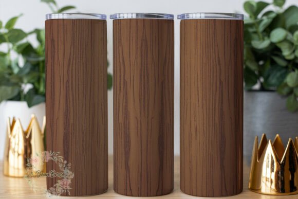 Rustic Wood Grain Tumbler Wrap PNG Review