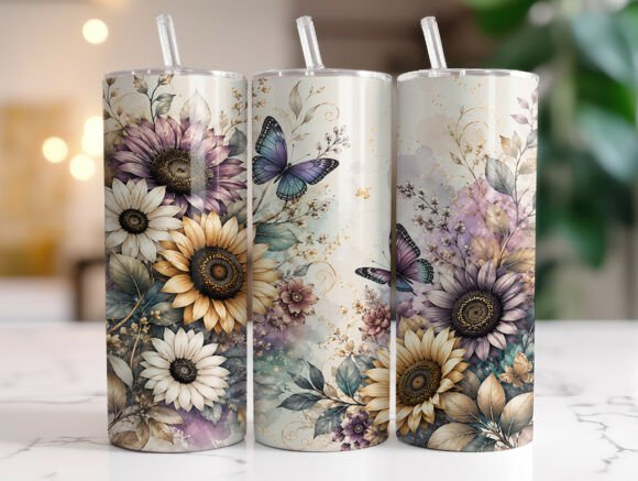 Sunflower Butterfly Floral Tumbler Wrap Review