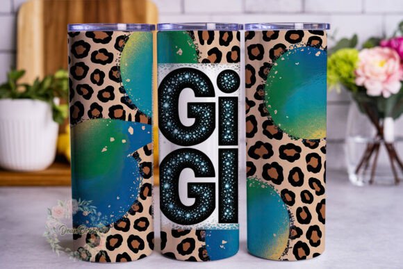 Teal Leopard Glitter GIGI 20oz Tumbler Review