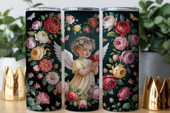 Vintage Cherub Floral Tumbler Wrap Review