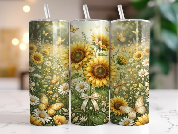 Wildflower Sunflower Butterfly Tumbler Review